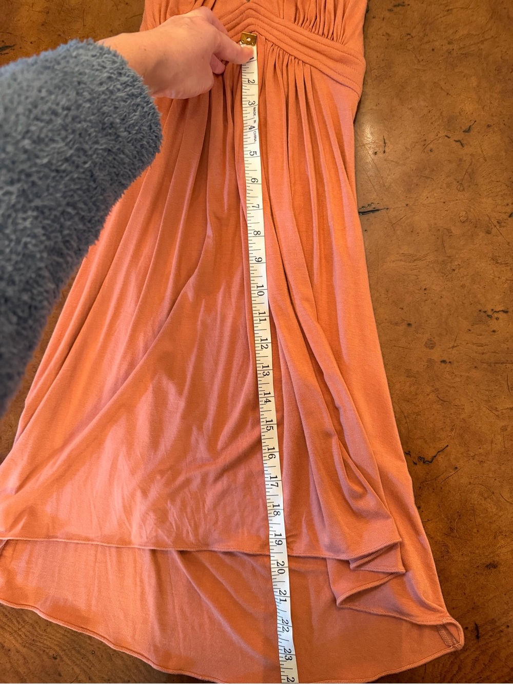 Sky brand Peach Chain-Back high low dress - Picture 6 of 7
